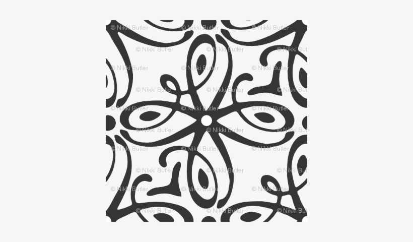 Black And White Swirl - Motif, transparent png #1011149