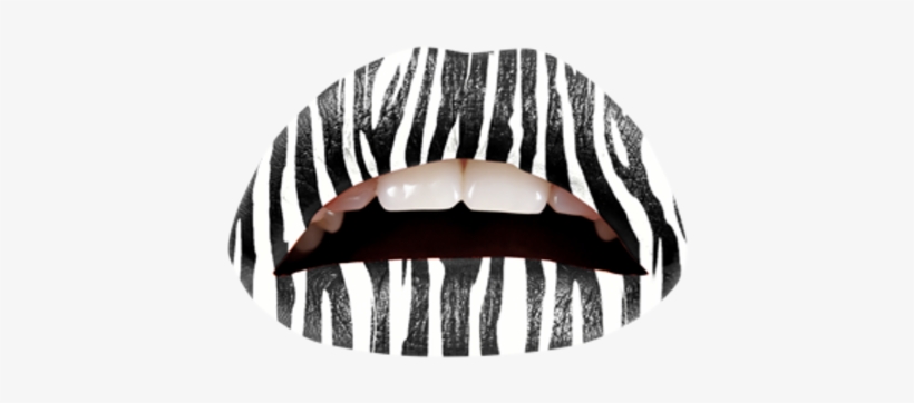 Vitamin Enhanced With A Smooth Feel And Glossy Finish, - Violent Lips The Zebra Temporary Lip Appliques - Set, transparent png #1011247