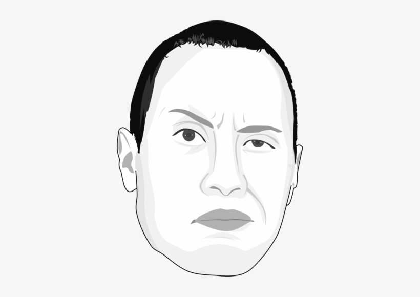 Caricate Of Dwayne Johnson By Thecartoonist - Dwayne The Rock Head Transparent, transparent png #1011503