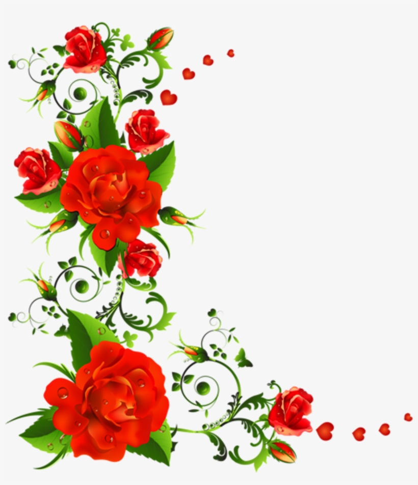 Marcos De Rosas Png - Rose Flowers Vector Png, transparent png #1011527