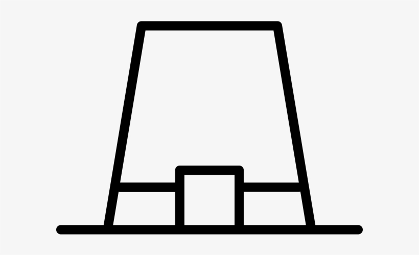 Pilgrim Hat Rubber Stamp - Illustration, transparent png #1011902