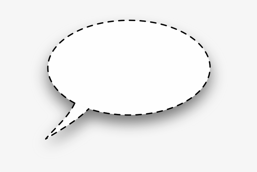 Dialogue Window, Bubble, Rounded, Dashed Line, Tablet - Whisper Speech Bubble, transparent png #1012608
