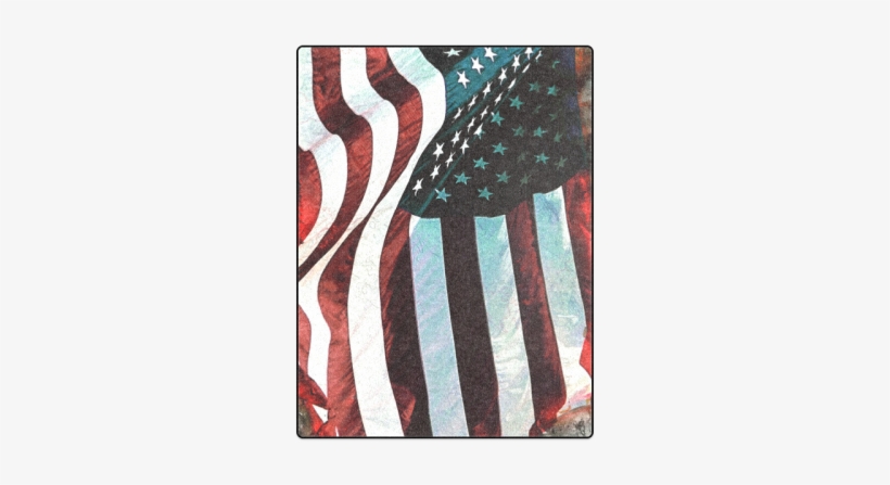 A Abstract Waving Usa Flag Blanket - Interestprint Designed Laptop Shoulder Bag A Abstract, transparent png #1012743