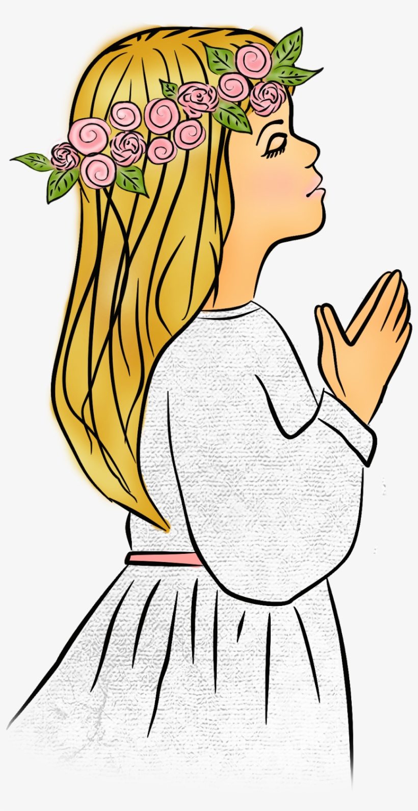 Digi Stemple By Alicecreations Pierwsza Komunia Wi - First Communion Clipart Girl, transparent png #1012884