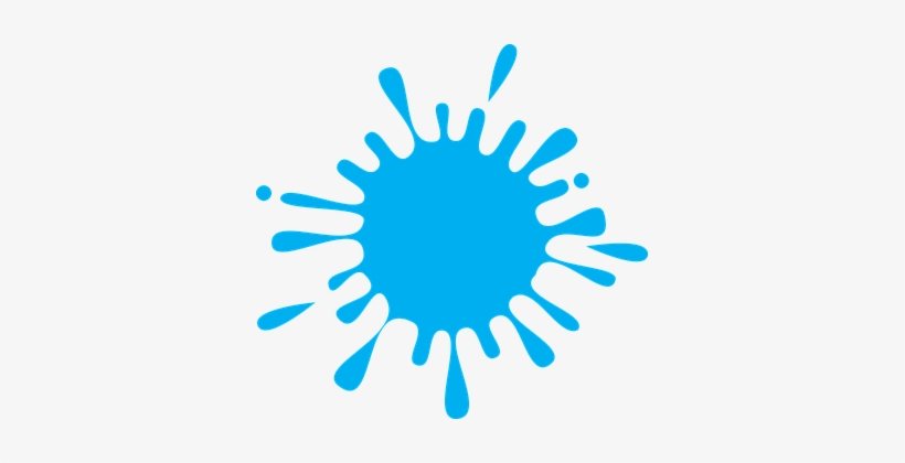 Splash Ink Blue Splatter Drop Splash Splas - Insinkerator 3n1 Instant Hot Tap | 3in1 Mains Hot &, transparent png #1012934