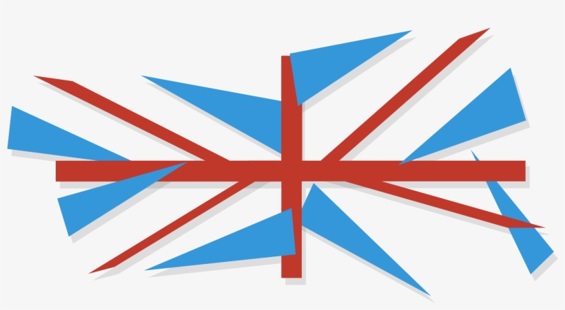 England Flag Animation Png Download - Abstract British Flag, transparent png #1013082