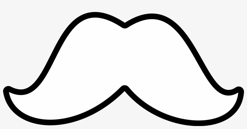 Dagi Clipground White Moustache - White Mustache Clip Art Transparent, transparent png #1013520