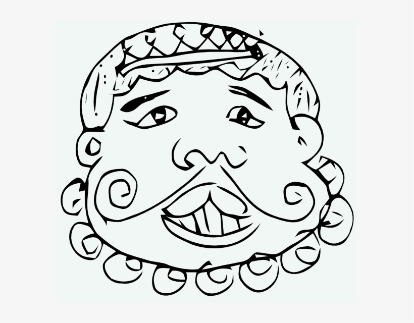 How To Set Use Cartoon Mustache Face Svg Vector, transparent png #1013887