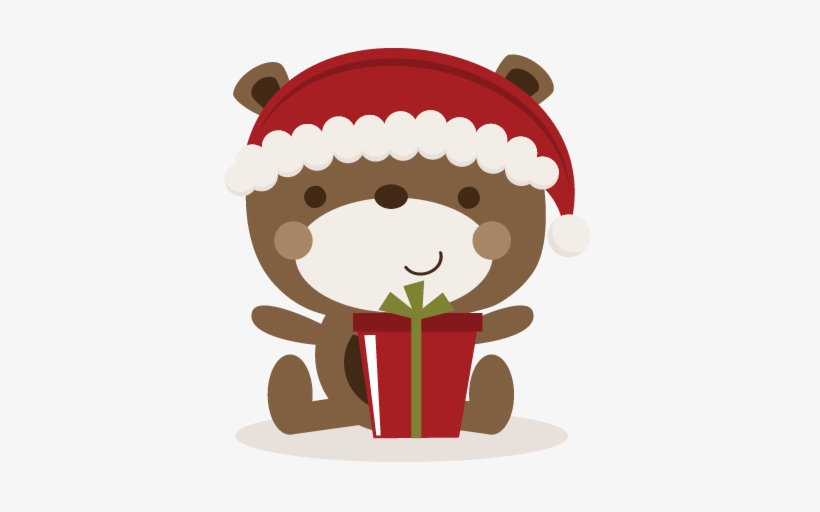 Christmas Bear Svg Cutting Files Christmas Svg Cut - Cute Christmas Characters Png, transparent png #1013997