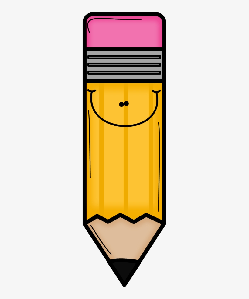 Orange Pencil Clip Art Etiquetas Dibujitos - Cute Pencil Clipart, transparent png #1014237