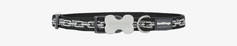 Red Dingo Chain Black Patterned Bucklebone Dog Collar - Red Dingo Chain Xs Dog Collar, transparent png #1014485