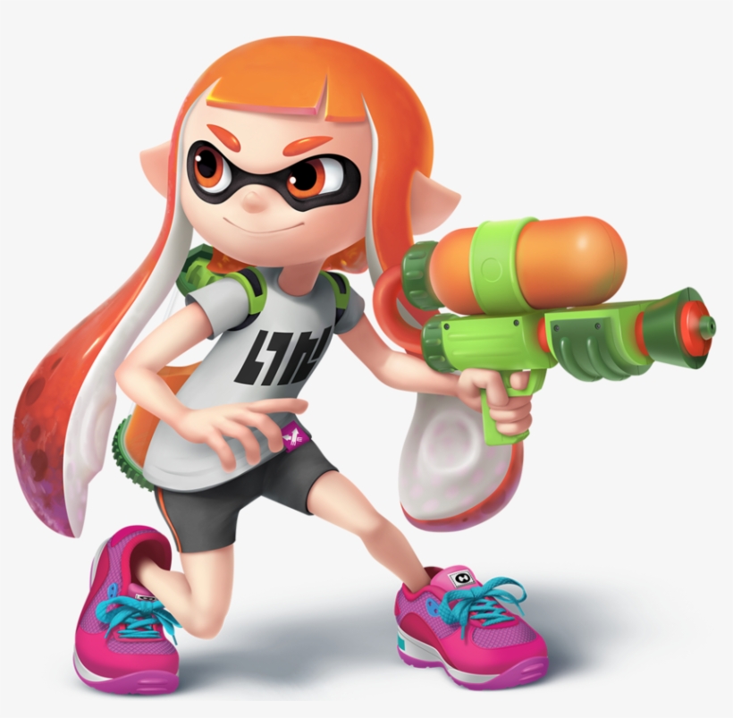 Inkling Girl Transparent By Sean The Artist-d8vcial - Splatoon Characters, transparent png #1014686