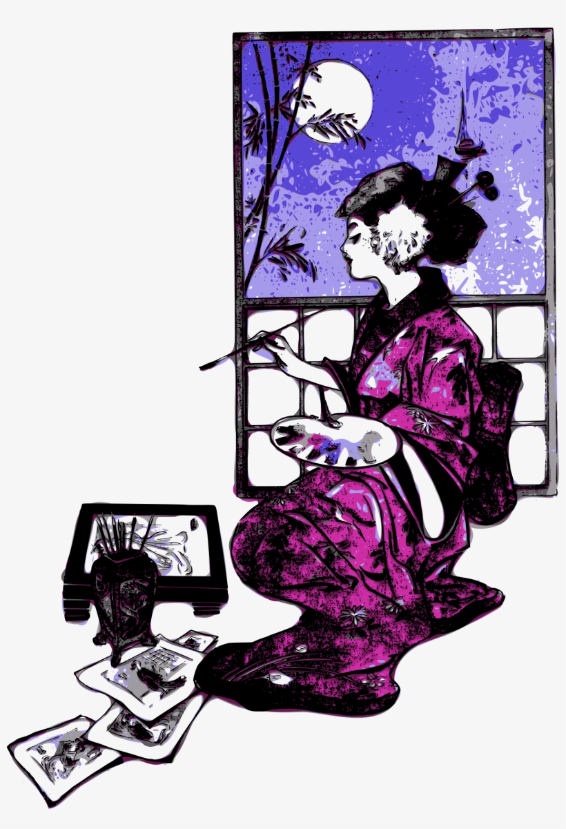 This Free Icons Png Design Of Western Geisha Artist, transparent png #1014734