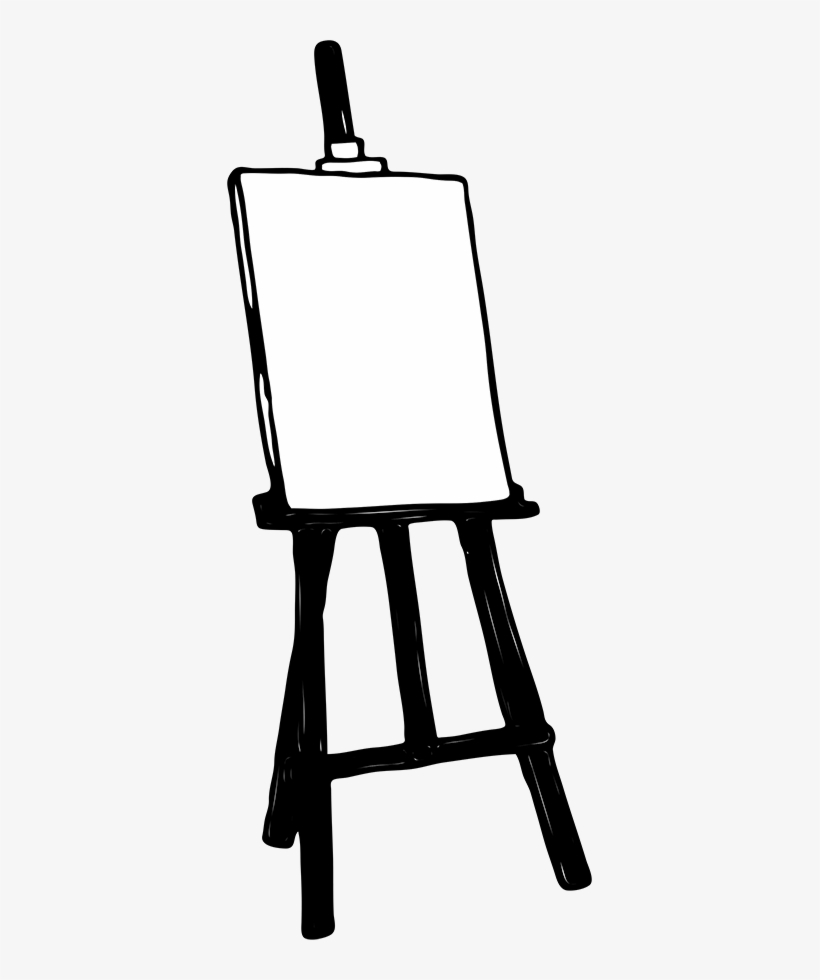 Writing Easel Clipart - Art Easel Clipart, transparent png #1015208
