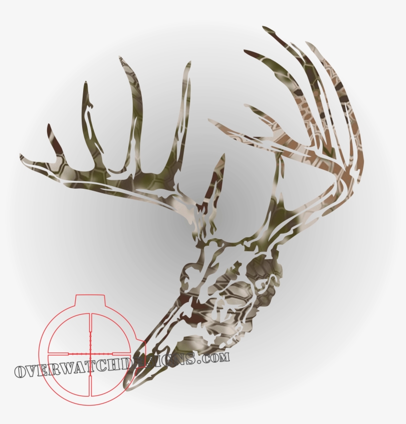 Kryptek Deer Skull - Deer, transparent png #1015522