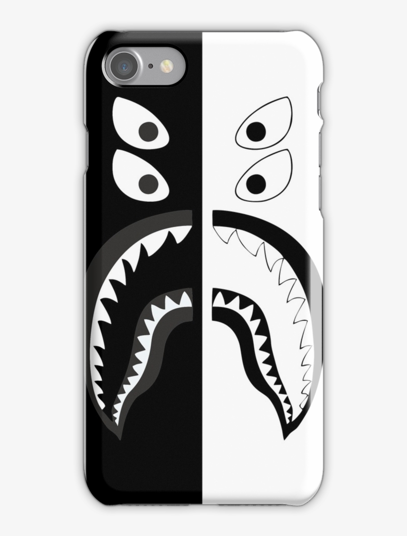 Bape Shark Iphone 7 Snap Case - Bape Black And White, transparent png #1015891