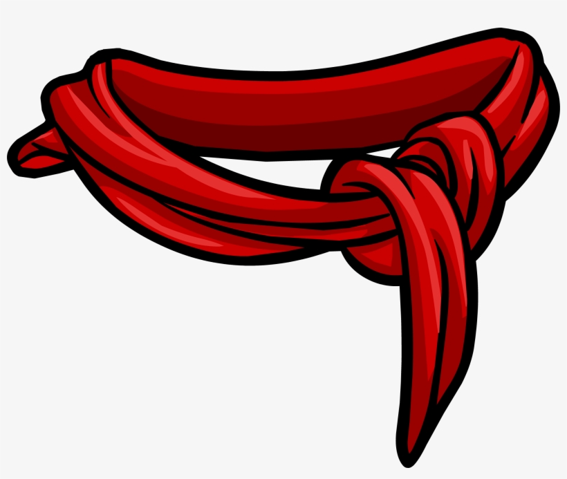 Red Cotton Scarf Icon 3099 - Red Scarf Png, transparent png #1016217