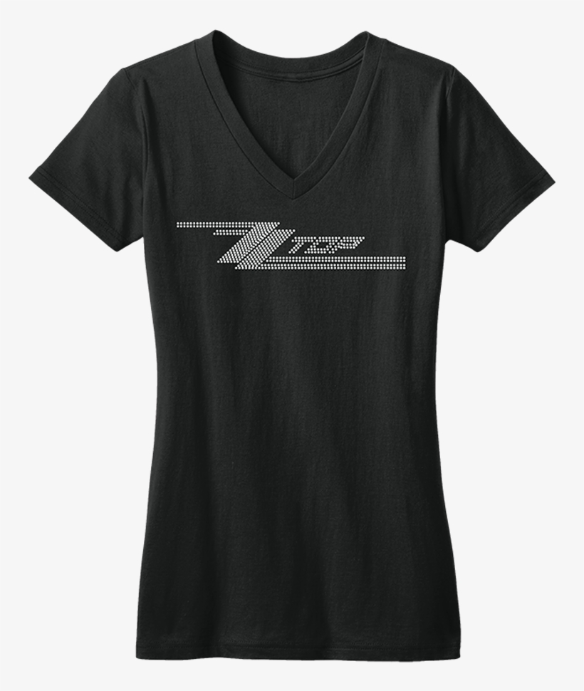 Zz Top Bling Concert V Neck Tee - Kappa Black Shirt, transparent png #1016265