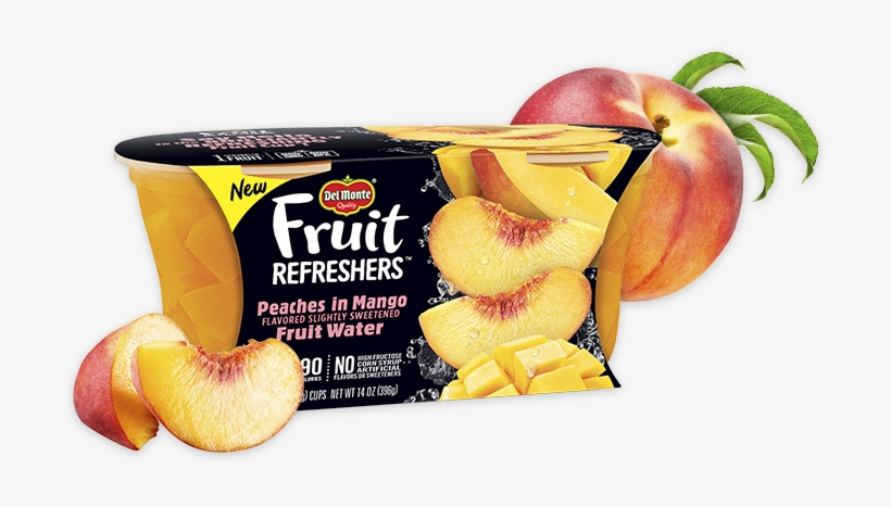 Fruit Refreshers Peaches In Mango Fruit Water - Del Monte Fruit Refreshers Pineapple In Passion Fruit, transparent png #1016290