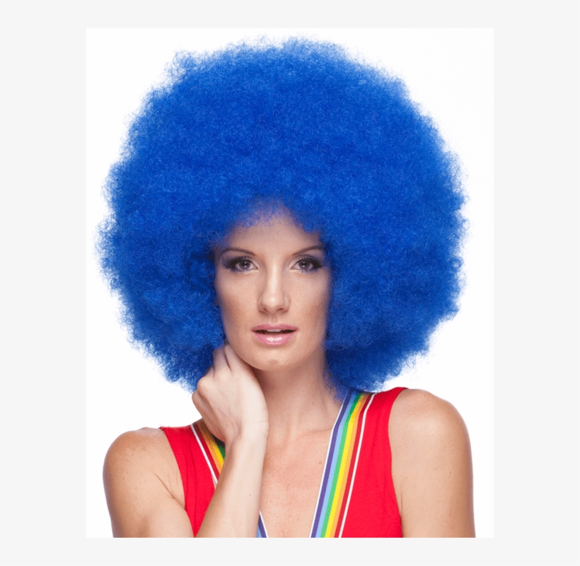 Sepia Jumbo Clown - West Bay Characters Jumbo Clown Synthetic Wig - Blue, transparent png #1016339