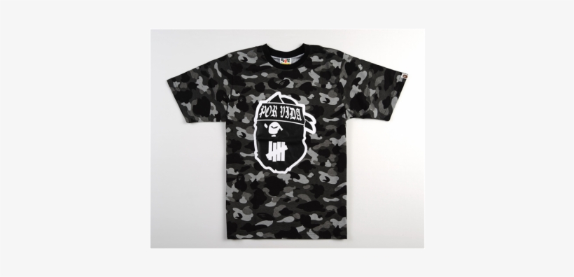 Bape Camo Crewneck T-shirt - T-shirt, transparent png #1016365