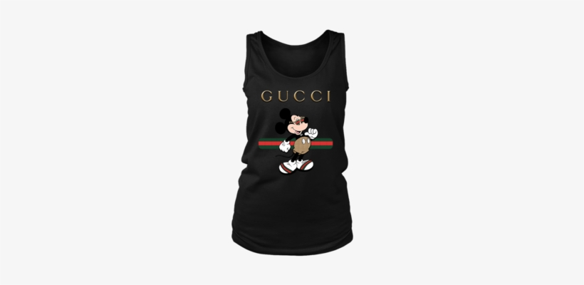 Gucci Stripe Mickey Mouse Stay Women's Tank - Pirate Teacher For Halloween Costume T-shirt - Free Transparent PNG Download - PNGkey