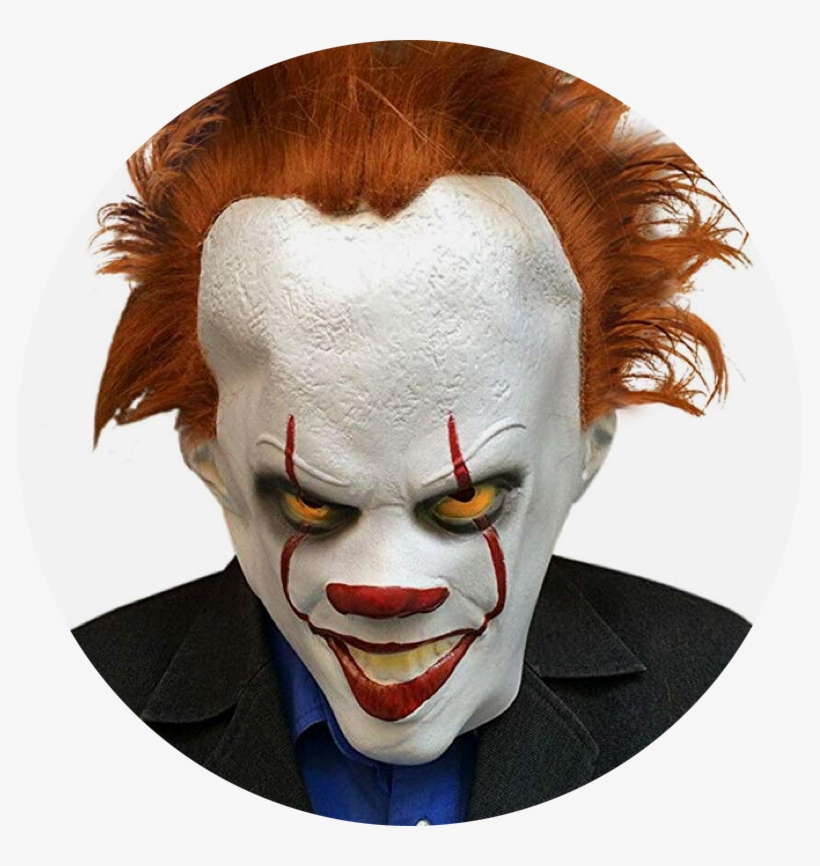 Pennywise Latex Mask - Mask, transparent png #1016709