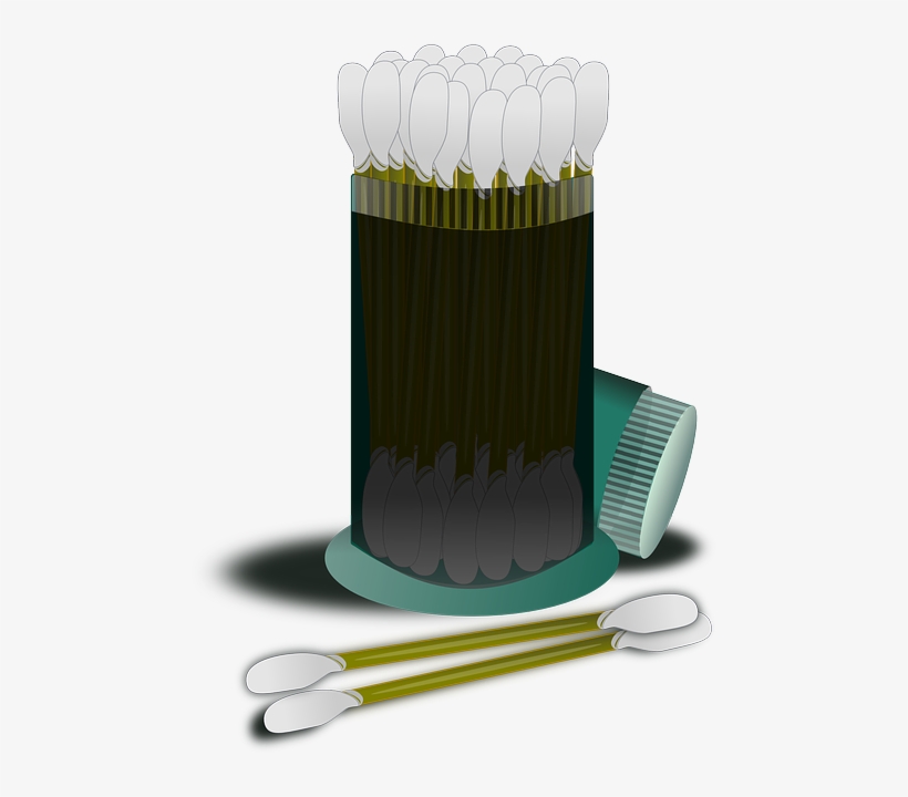 Cotton Swabs, Cotton Buds, Q-tips, Hygiene, Ear, Buds - Cotton Bud Clipart Png, transparent png #1016713