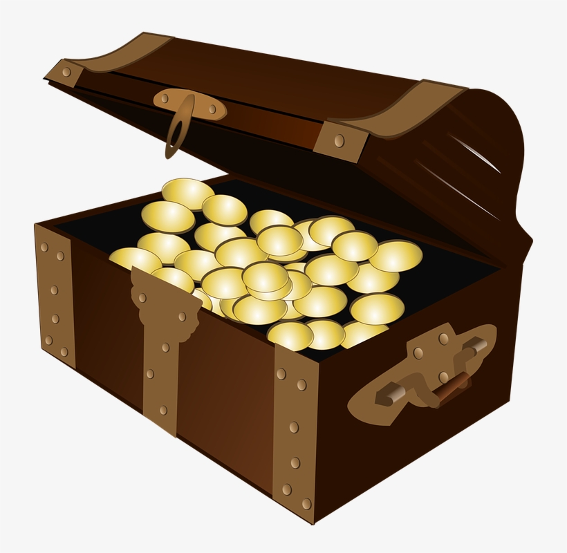 Treasure Chest Clip Art - Open Treasure Chest Clipart, transparent png #1016735