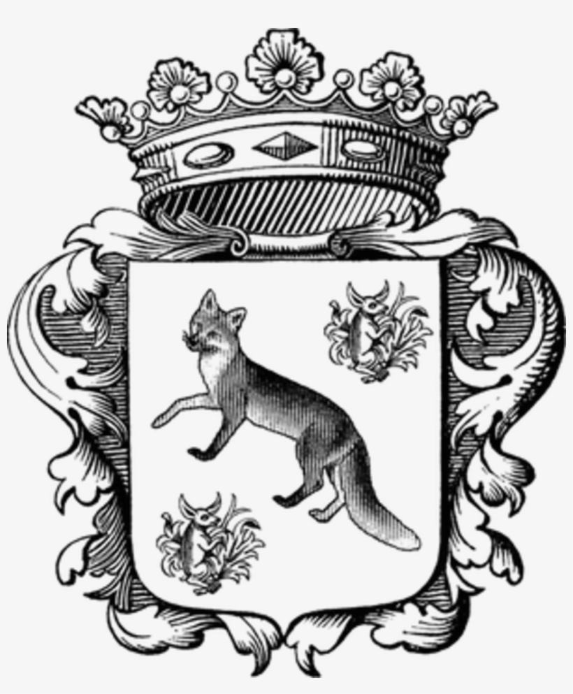 Cityfox Logo Bw - Crown And Shield Tattoo, transparent png #1016897