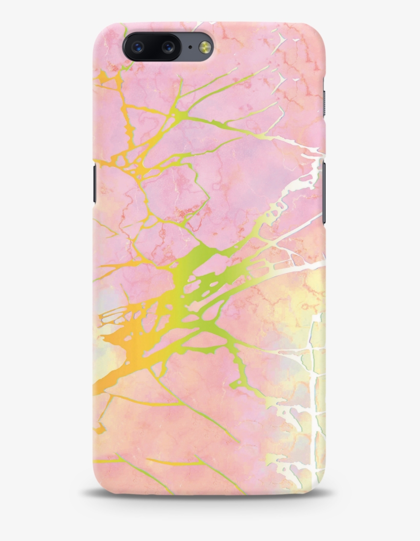 Pink Marble Design Back Cover And Case For Oneplus - Mobile Phone Case, transparent png #1017645