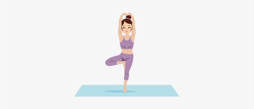 Yoga Postures For Addiction Recovery-tree Pose - Posture, transparent png #1018405