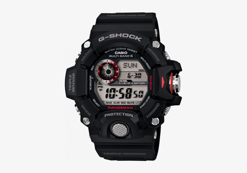 Casio G-shock Men's Rangeman 22mm Black Resin Band - G Shock Gw 9400 1dr, transparent png #1018434