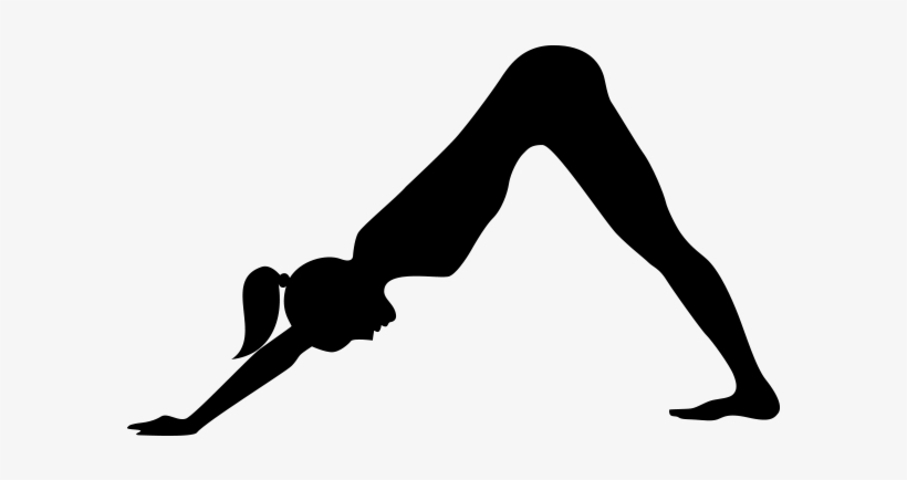 downward dog yoga pose clipart