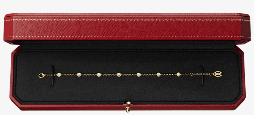 Gold Bracelet In Luxury Red Box - Gold Bracelet Box, transparent png #1018620