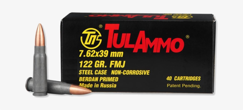 62x39mm 122 Grain 2330 Fps - 7.62 X39 Hp Ammo, transparent png #1018728