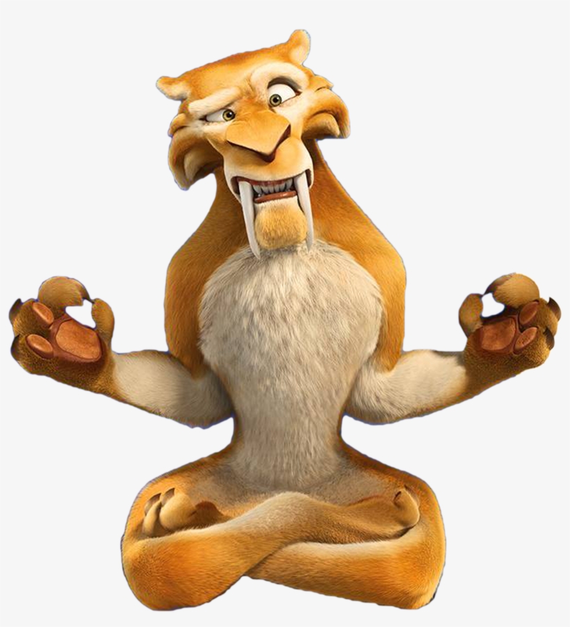 Diego Yoga Pose - Ice Age Diego Yoga, transparent png #1018869