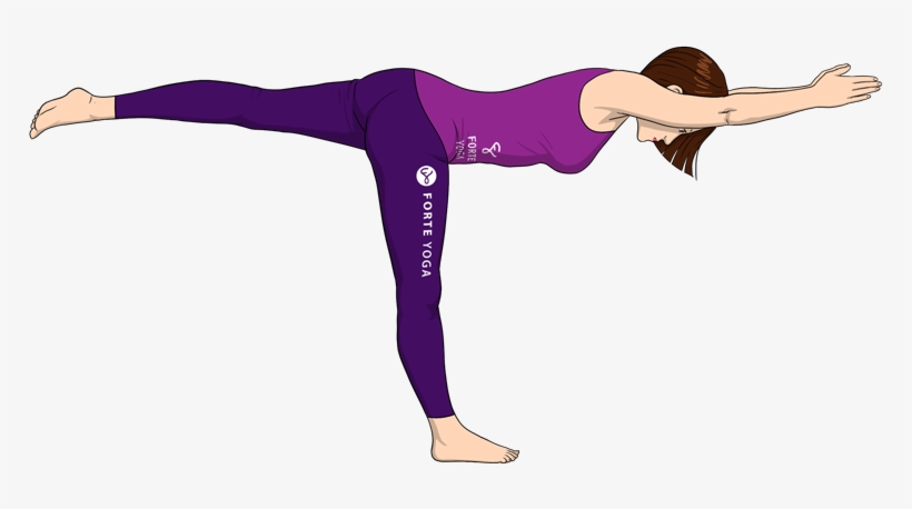 Yoga Pose Png Download - Yoga Poses Warrior 3 Draw, transparent png #1019020