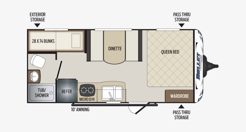 Bullet Crossfire 1700bh Inventory - Floor Plan, transparent png #1019077