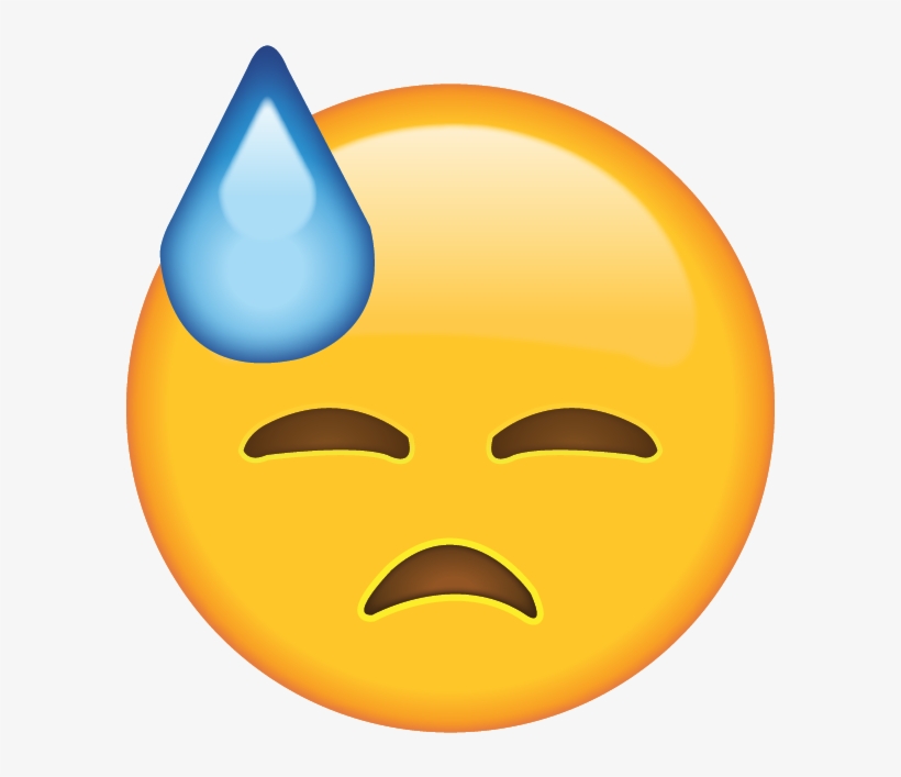 Face With Cold Sweat Emoji V=1480481052 - Face With Cold Sweat Emoji Png, transparent png #1019193
