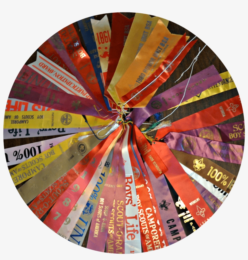 Vintage Boy Scout Troop Ribbons - Circle, transparent png #1019341
