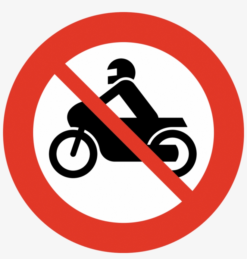 No Motorcycles Allowed - 2 Wheeler No Parking, transparent png #1019343