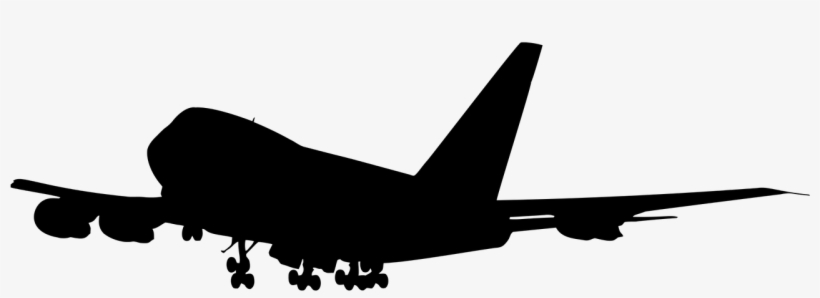 Jumbo Jet Airplane Aeroplane Png Image - Airplane Silhouette 747 Png, transparent png #10100597