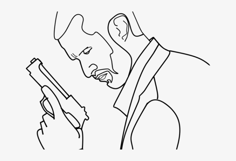 Outline Images - Детектив Раскраска, transparent png #10102508