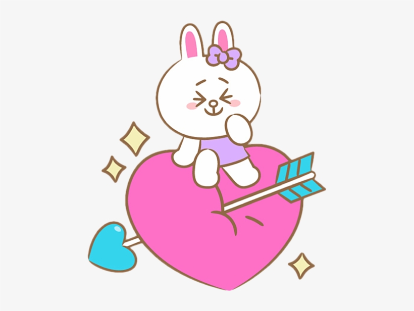 #cony #love #arrow #heart #cute #colorful #valentinesday, transparent png #10102992