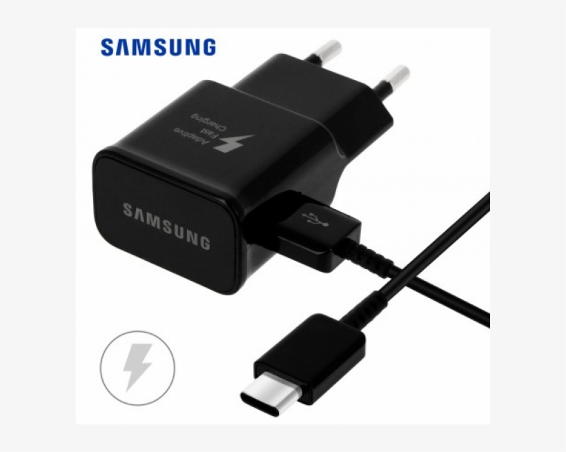 Samsung Travel Adapter Fast Charge Type C Cable 15w - Samsung Travel Adapter With Type C Cable, transparent png #10103146