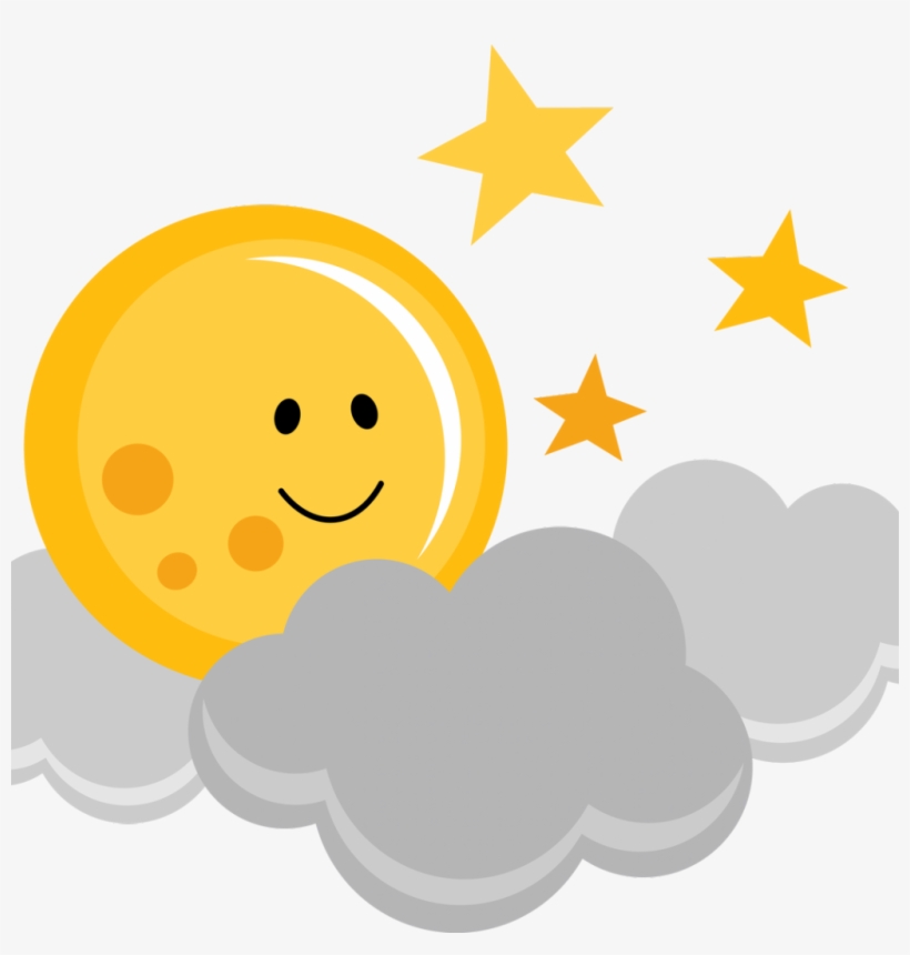 Cloud And Moon Cartoon, transparent png #10103355