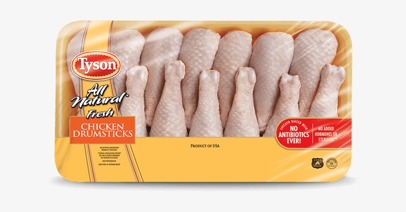 All Natural Fresh Drumsticks - Tyson Chicken Legs, transparent png #10103608