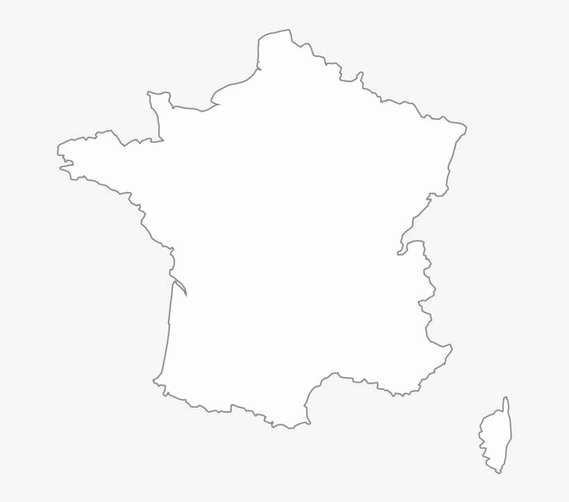 Map France Png - France Map White Png, transparent png #10103707