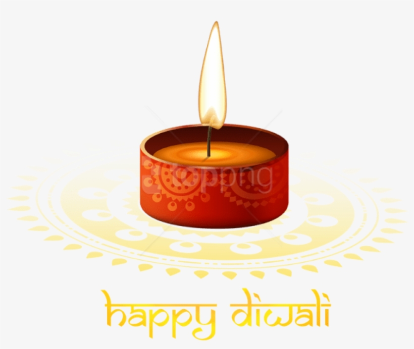 Free Png Download Red Candle Happy Diwali Clipart Png - Diwali, transparent png #10104025